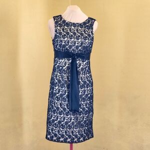 EUC JS Collections Black Lace Dress, Size 6